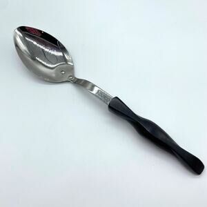 Cutco Metal Serving Spoon Vintage Kitchen Utensil Swirl Handle Stainless Steel